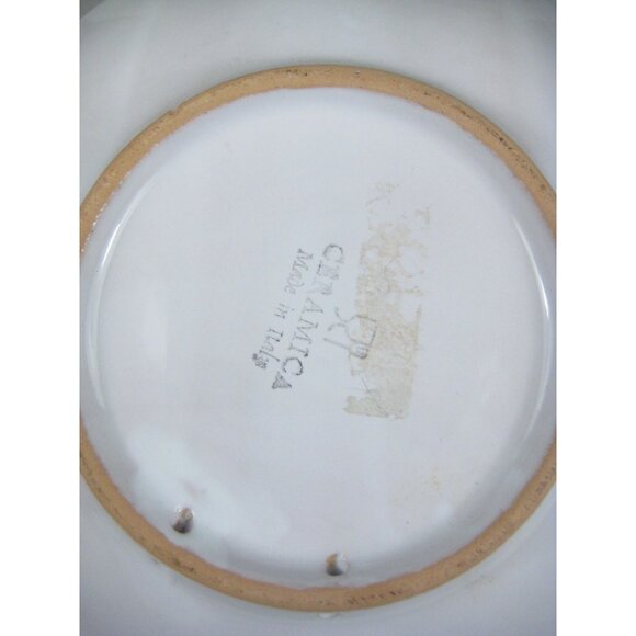 Deruta Hand Painted Italian Ceramic Plate Wall Hanging Floral Italy 7 Inch Decor - Picture 4 of 10